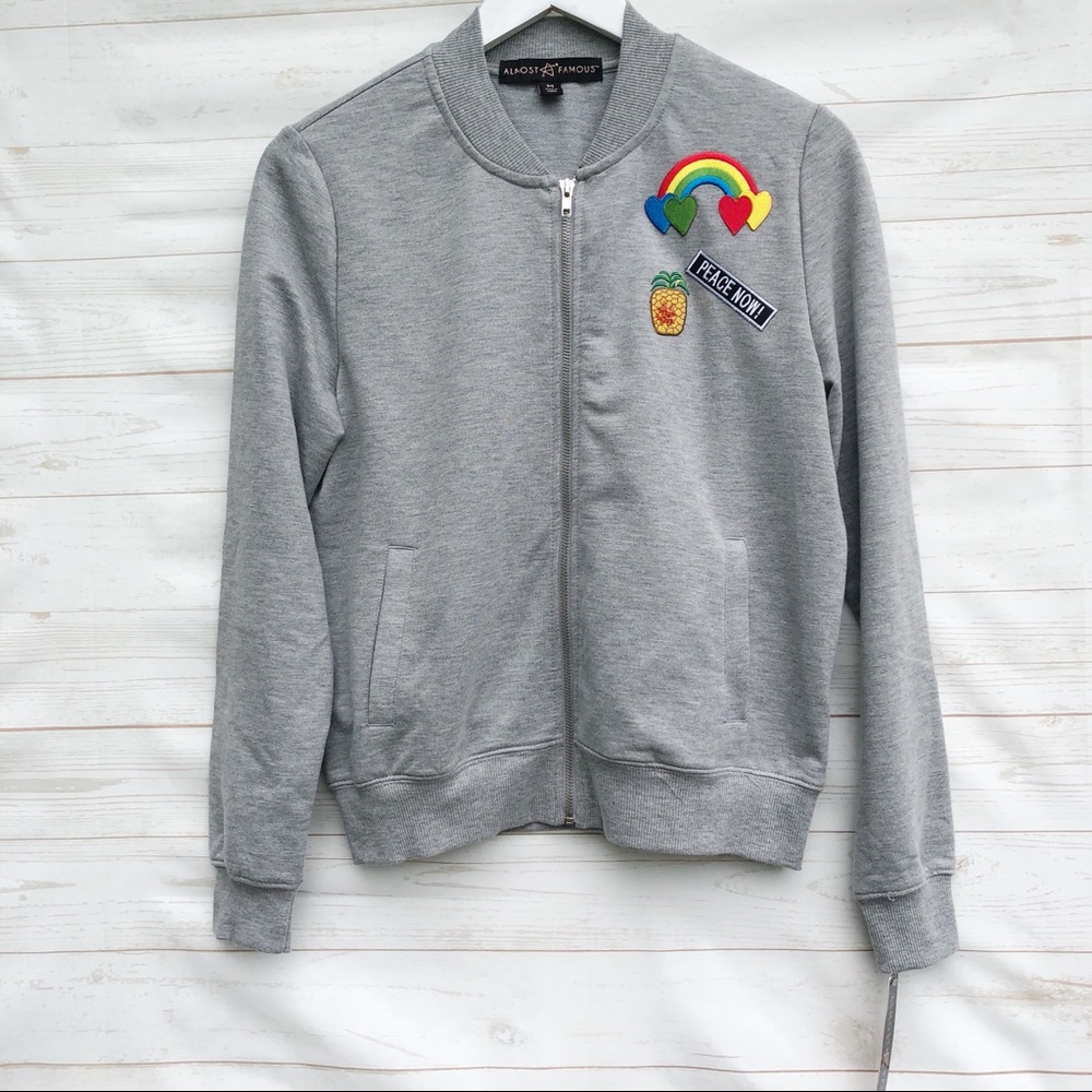 NWT Embroidered Bomber Jacket